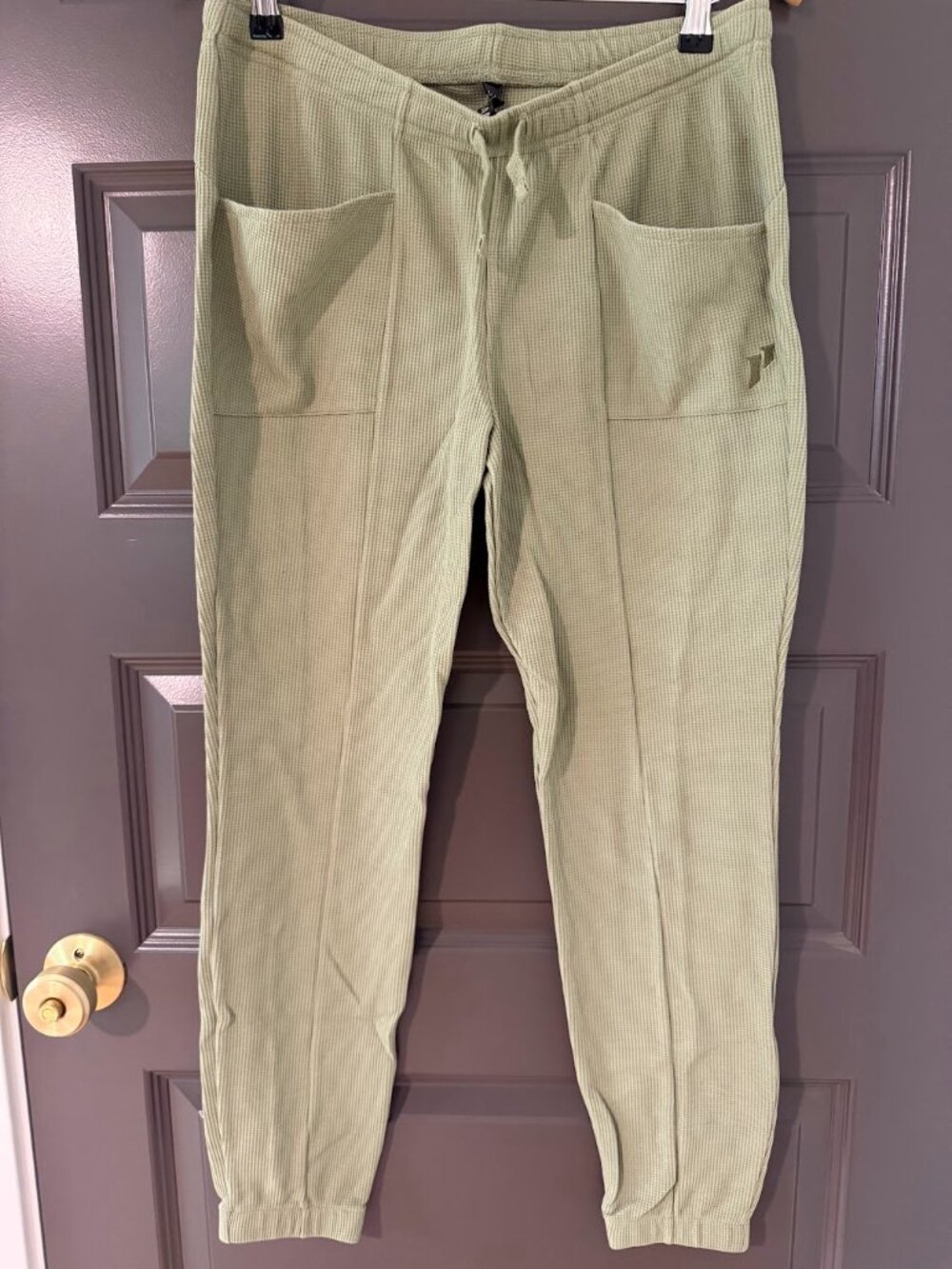 1st Phorm Sage Green Waffle Knit Joggers Size Large NWOT